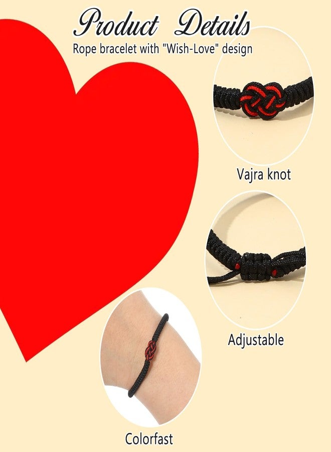 Macuezu Matching Bracelets for Couples, Pinky Promise Bracelet, Red String Bracelet for Girlfriend Boyfriend, Long Distance Relationship Gifts, Friend Jewelry for Birthday Anniversary - Image 5