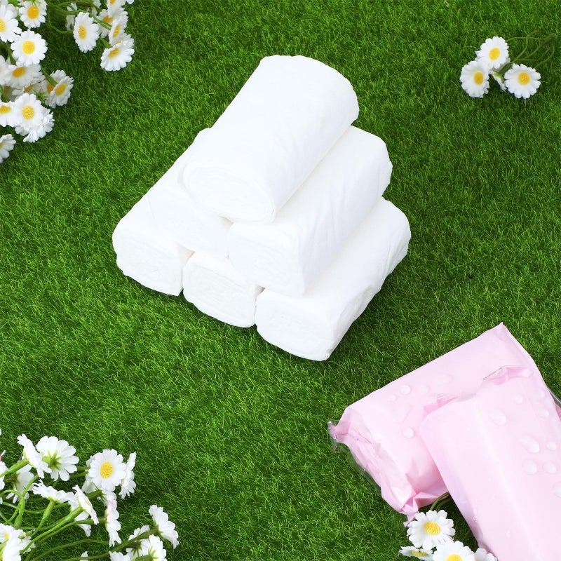 Affrolling 12 Rolls Travel Toilet Paper to Go Packs Soft Camping Toilet Paper Bulk Portable Travel Size Compact Pocket Coreless Tissue Rolls for Purses Women Hiking Camp RV Backpacking Outdoor (Pink) - Image 2