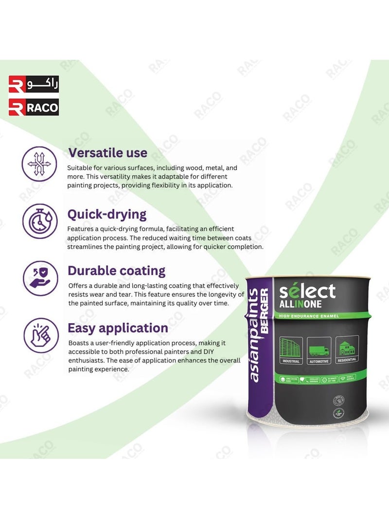 راكو بيرجر سيليكت الكل في واحد مات مينا،، متين للديكورات الداخلية والخارجية - أسود (لتر (900 مل)) - Image 5