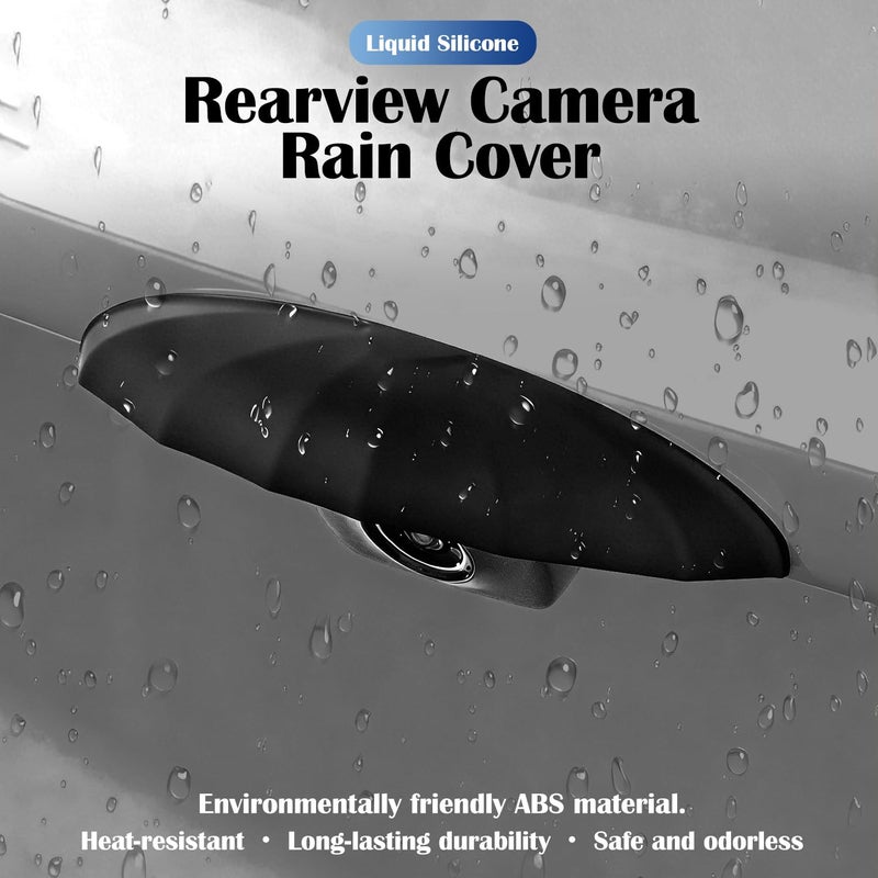 TFNBNG Universal Silicone Rear Camera Rain Cover - Waterproof & Easy Install Anti-Rain Protector for Car Backup Cameras - Image 2