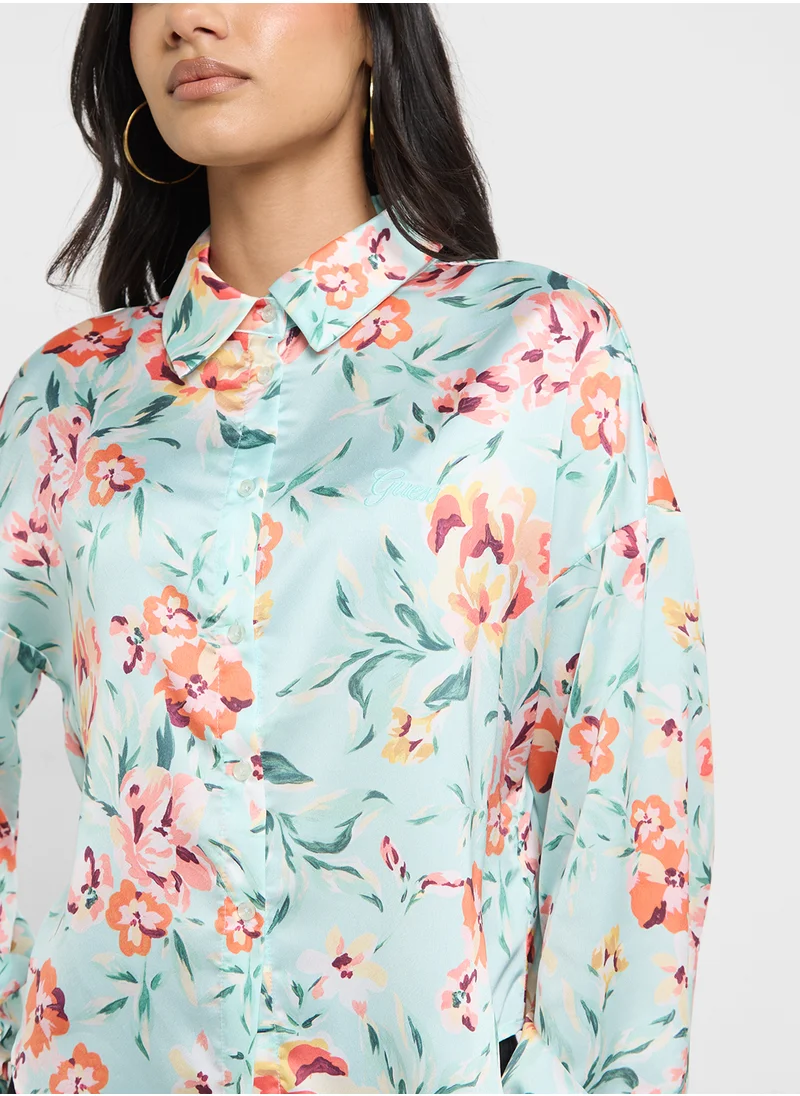 GUESS Floral Printed Top