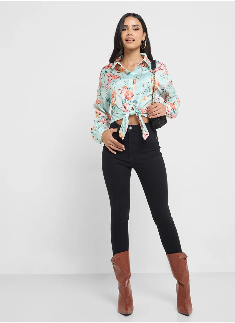 GUESS Floral Printed Top