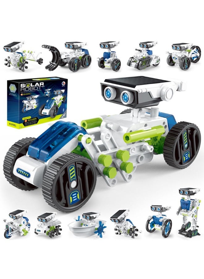كيلا مجموعة روبوتات تعمل بالطاقة الشمسية 12 في 1 للأطفال من سن 8 إلى 12 عامًا، ألعاب بناء تعليمية STEM تعمل بالطاقة الشمسية والبطارية، مشاريع تجارب علمية يمكنك صنعها بنفسك، هدايا عيد ميلاد للأولاد والبنات - Image 1