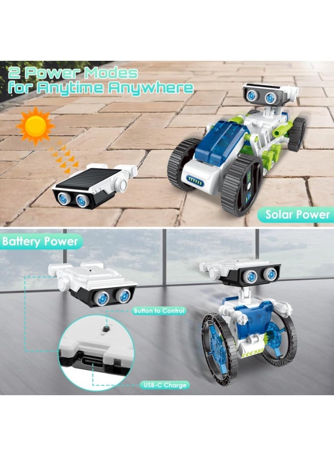 كيلا مجموعة روبوتات تعمل بالطاقة الشمسية 12 في 1 للأطفال من سن 8 إلى 12 عامًا، ألعاب بناء تعليمية STEM تعمل بالطاقة الشمسية والبطارية، مشاريع تجارب علمية يمكنك صنعها بنفسك، هدايا عيد ميلاد للأولاد والبنات - Image 4