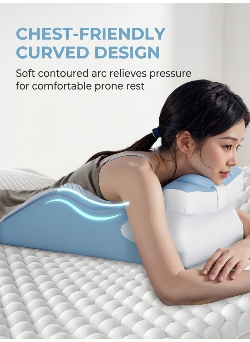 Ergonomic Memory Foam Support Pillow, Multi‑Functional Wedge Positioning Pillow, Back & Neck Posture Corrector Cushion for Fatigue Relief & Comfortable Rest - Image 3
