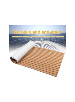 EVA Foam Teak Floor Boat Decking Sheet Marine Boat Synthetic Flooring Non-Skid Self-Adhesive Faux Teak Decking Pad Yacht Deck Carpet for Boats, 35.4 x 94.5 x 0.2 in(Gold + Black) - pzsku/Z7E8A5D90B7885B0FE315Z/45/_/1733077027/8e9a82cc-4235-40e0-a416-de5e3ac2a5d9