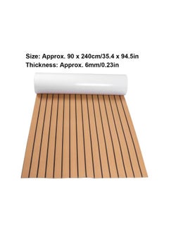 EVA Foam Teak Floor Boat Decking Sheet Marine Boat Synthetic Flooring Non-Skid Self-Adhesive Faux Teak Decking Pad Yacht Deck Carpet for Boats, 35.4 x 94.5 x 0.2 in(Gold + Black) - pzsku/Z7E8A5D90B7885B0FE315Z/45/_/1733077379/5735ea06-4b6b-476b-a974-c4ce5679801b