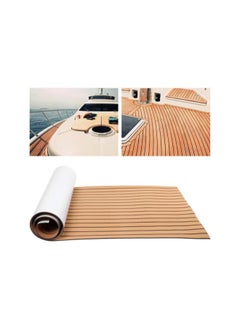 EVA Foam Teak Floor Boat Decking Sheet Marine Boat Synthetic Flooring Non-Skid Self-Adhesive Faux Teak Decking Pad Yacht Deck Carpet for Boats, 35.4 x 94.5 x 0.2 in(Gold + Black) - pzsku/Z7E8A5D90B7885B0FE315Z/45/_/1733077426/c9cea065-137c-4e23-b68d-4f0a2fa52d01