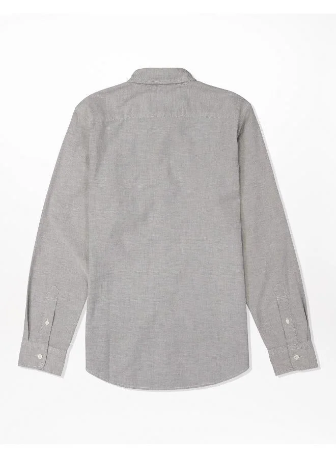 American Eagle AE Slim Fit Flex Oxford Button-Up Shirt