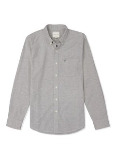 American Eagle قميص أكسفورد مرن بقصة ضيقة من AE  - Image 3