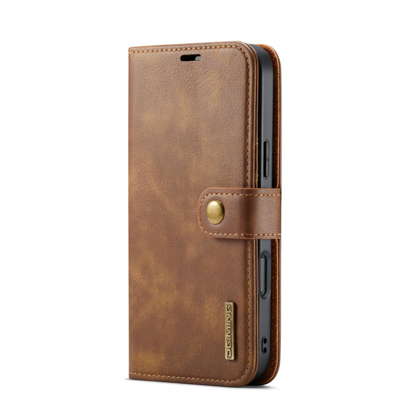 Dg Ming For Iphone 17 Pro Max Crazy Horse Texture Detachable Magnetic Leather Phone Case(Brown) - Image 2