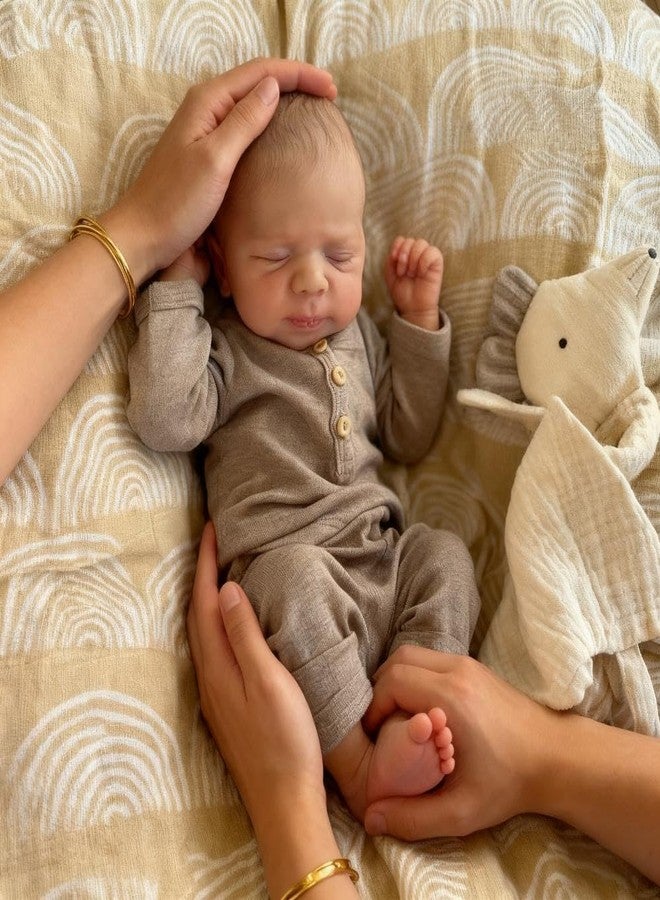 Anano Reborn Baby Dolls Silicone Full Body-18 in Realistic Babys Doll, Full Silicone Baby Doll Boy, Lifelike Newborn Babies, Real Life Reborn Dolls Posable with Accessories - Image 4