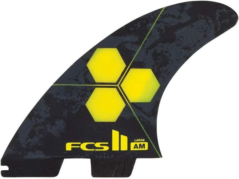 FCS II AM Performance Core Tri Fin Set  Yellow  Large - Image 1