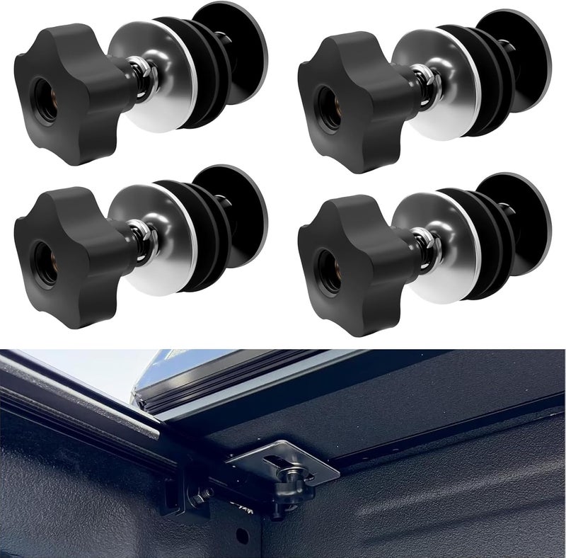 WFCYX 254A0001 Tonneau Cover Clamp Service Kit - Elevator Bolt Assembly, Fit for Hard Folding Truck Bed Tonneau Cover, Universal Fit (4 Set) - Image 1