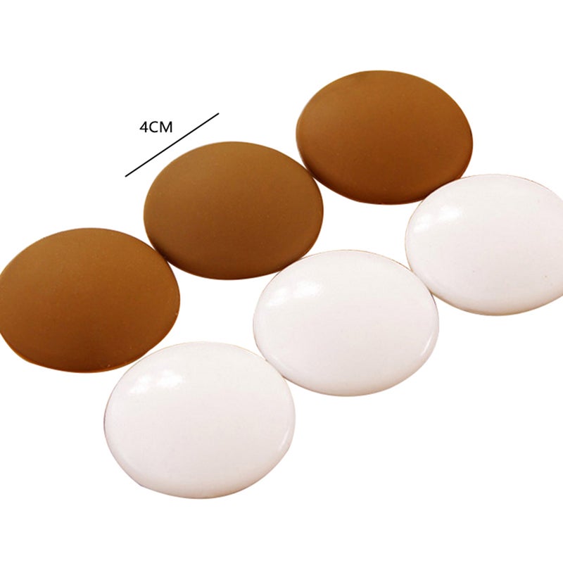 8 Pcs Silicone Door Knob Wall Protectors Wall Guards Stoppers Door Handle Bumper Self Adhesive Round Rubber (Random Color) - Image 5
