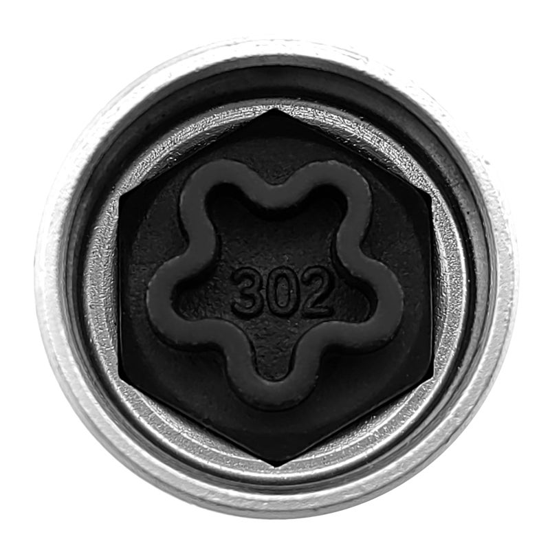 Replacement for Mercedes Benz Security Master Locking Wheel Nut Key 302 Anti-theft Screw Socket Wrench Tool - Image 1