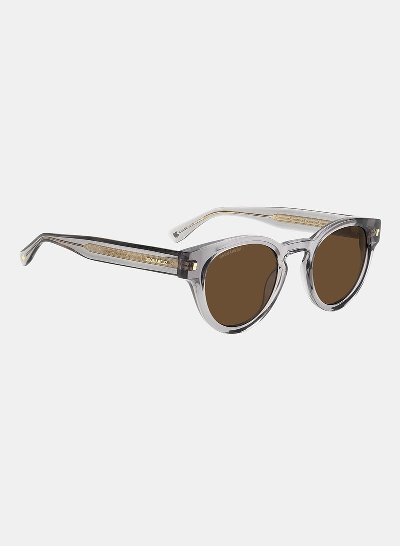 Dsquared Men Round Sunglasses 48 D2 0077/S - Image 2