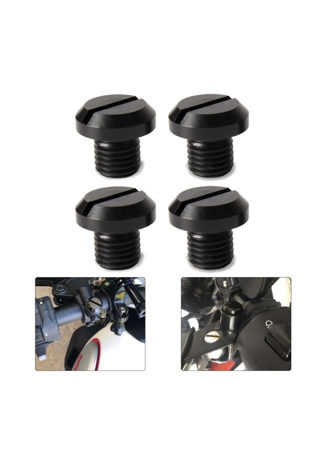 4-Piece Motorcycle Mirror Hole Banking Plug - Image 3