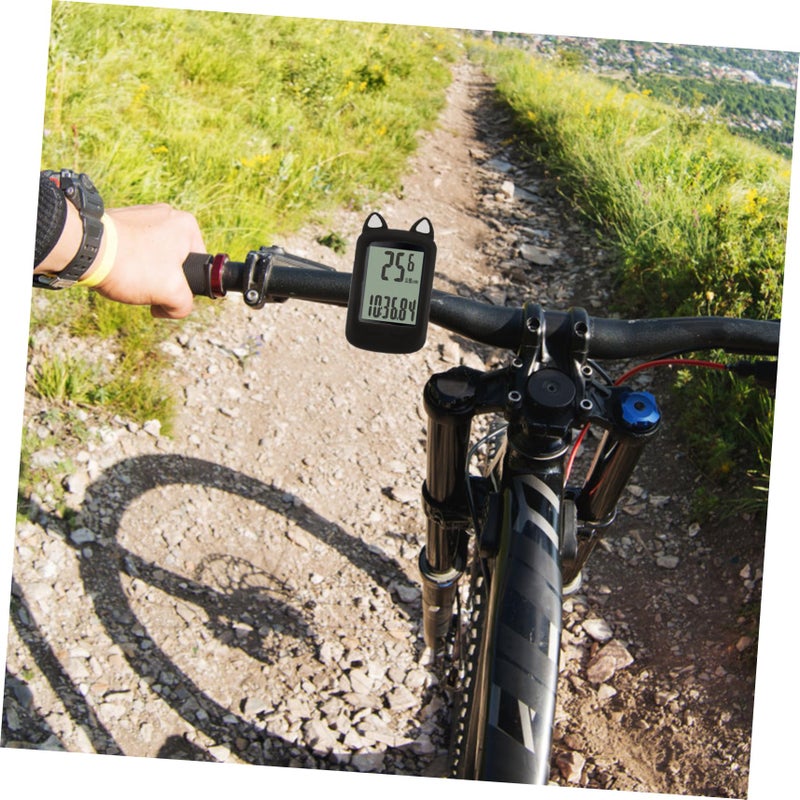 Waterproof Silicone Bike Computer Cover Cartoon Design Fits Small Medium Speedometers - Image 5