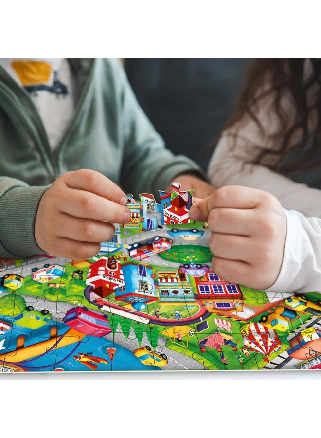 QUOKKA Puzzles for Toddlers 4-6 - 4 x 48 Pieces Jigsaw Puzzles for Kids Ages 3-5 - Learning Farm Animals for 2-4 - Jigsaw Game for Boy and Girl 3-5-7 Year Old - Image 4