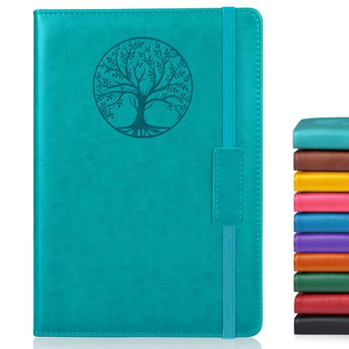 Biuwory Lined Journal Notebook for Women Men,256 Pages B5 Large Hardcover Leather Journals for Writing,Travel,Business,Work & School,College Ruled Notebooks for Note Taking,Diary Notepad 7.8"×10.2" - Image 1