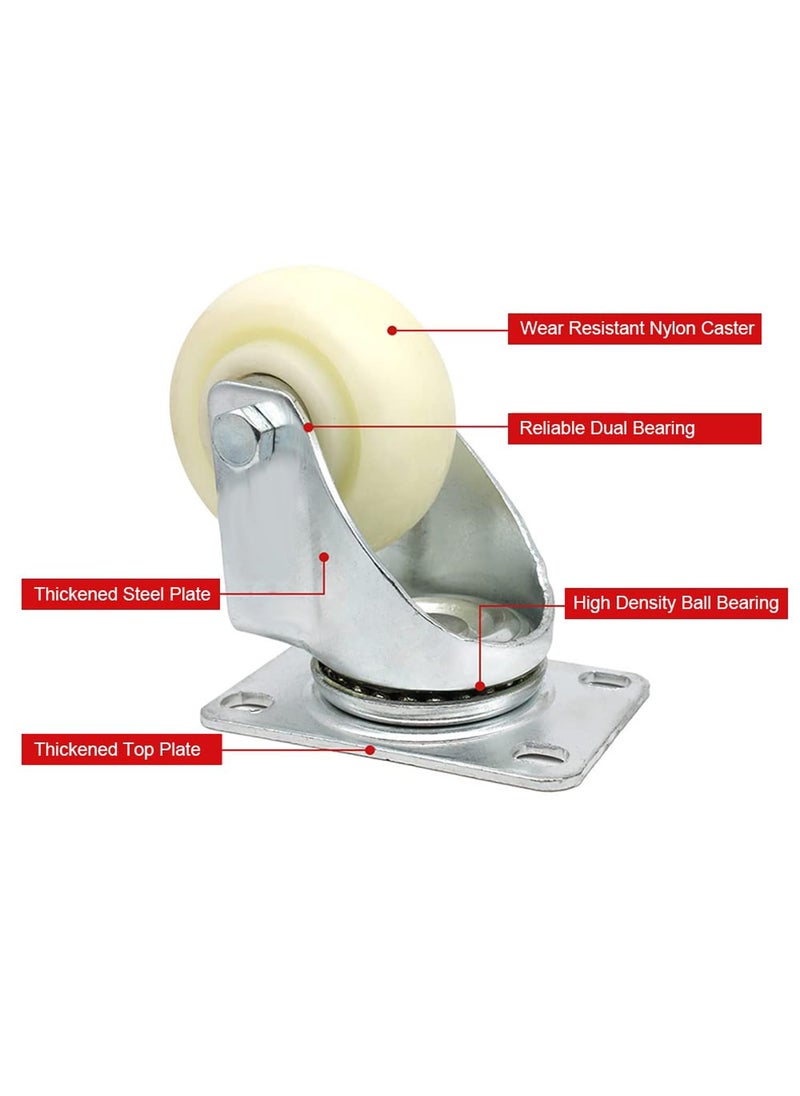 THOISEWELT THOISEWELT 3 in Swivel Caster Wheel For Heavy Duty Material Steel  - Image 5