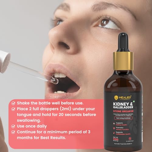 HEALEO Kidney & Gallbladder Stone Braker | Chanca Piedra, ACV, Ginger, Dandelion Root | Supports Kidney & Gallbladder Health | 50ml - 25 Servings - Image 2