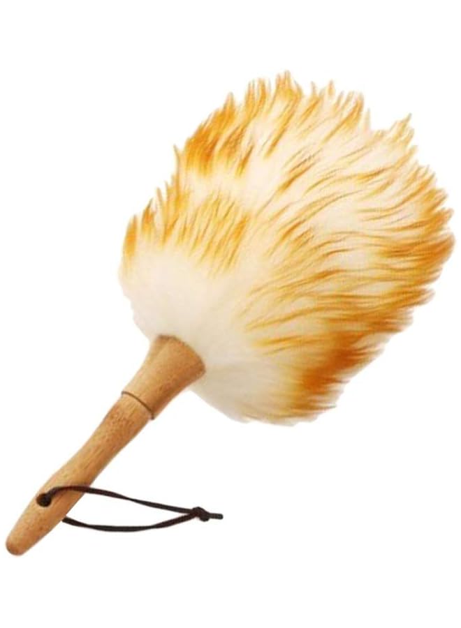 promass Household Feather Duster Dusting Cleaning Brush Wool Duster Brush for Dust Broom Fans Blinds Duster Mites Dusting Brush - Image 1