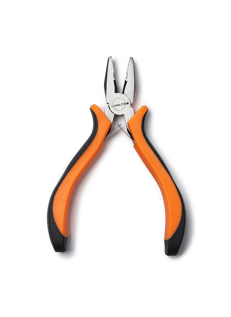 LAWAZIM Combination Plier-4.5inch- Precision Secure Grip Wire Cutter and Crimping Hand Tool with Non-slip Grip for Professional and DIY Maintenance Repair -for Household Electrical Plumbing Automotive  - Image 2