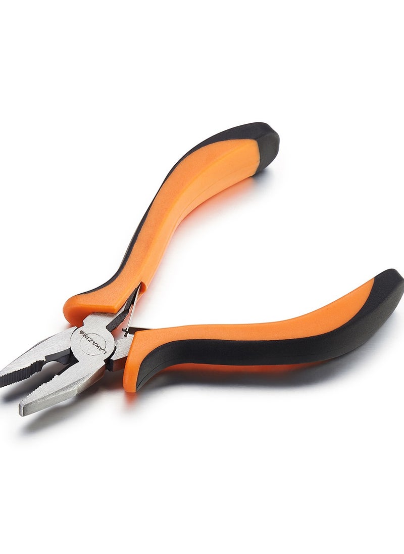 LAWAZIM Combination Plier-4.5inch- Precision Secure Grip Wire Cutter and Crimping Hand Tool with Non-slip Grip for Professional and DIY Maintenance Repair -for Household Electrical Plumbing Automotive  - Image 3