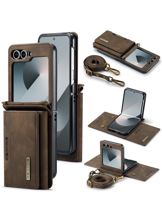 Dg Ming Case For Samsung Galaxy Z Flip6 M2 Series Card Bag Magnetic Leather Phone Case - Image 1