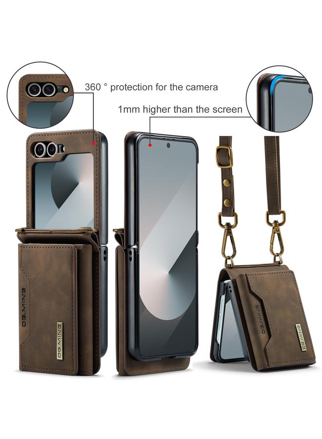 Dg Ming Case For Samsung Galaxy Z Flip6 M2 Series Card Bag Magnetic Leather Phone Case - Image 2