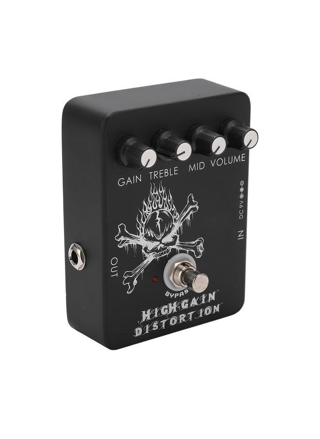 Thoraya High Gain Distortion Effect Electric Guitar Metal Monoblock Effects Pedal with LED Flash 11mA  - Image 1