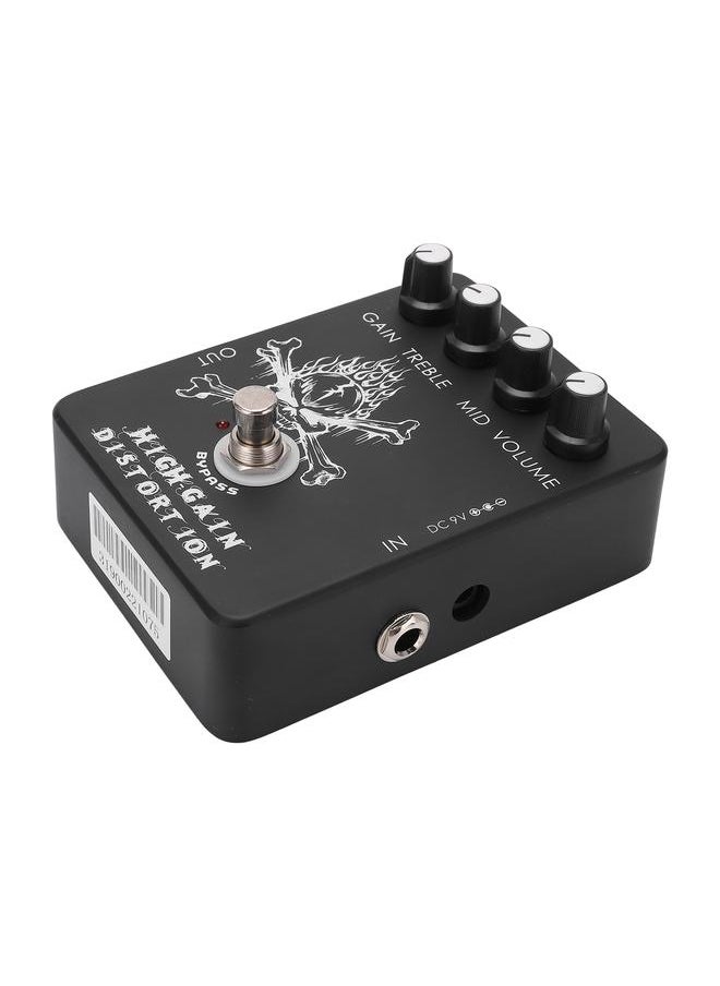 Thoraya High Gain Distortion Effect Electric Guitar Metal Monoblock Effects Pedal with LED Flash 11mA  - Image 3