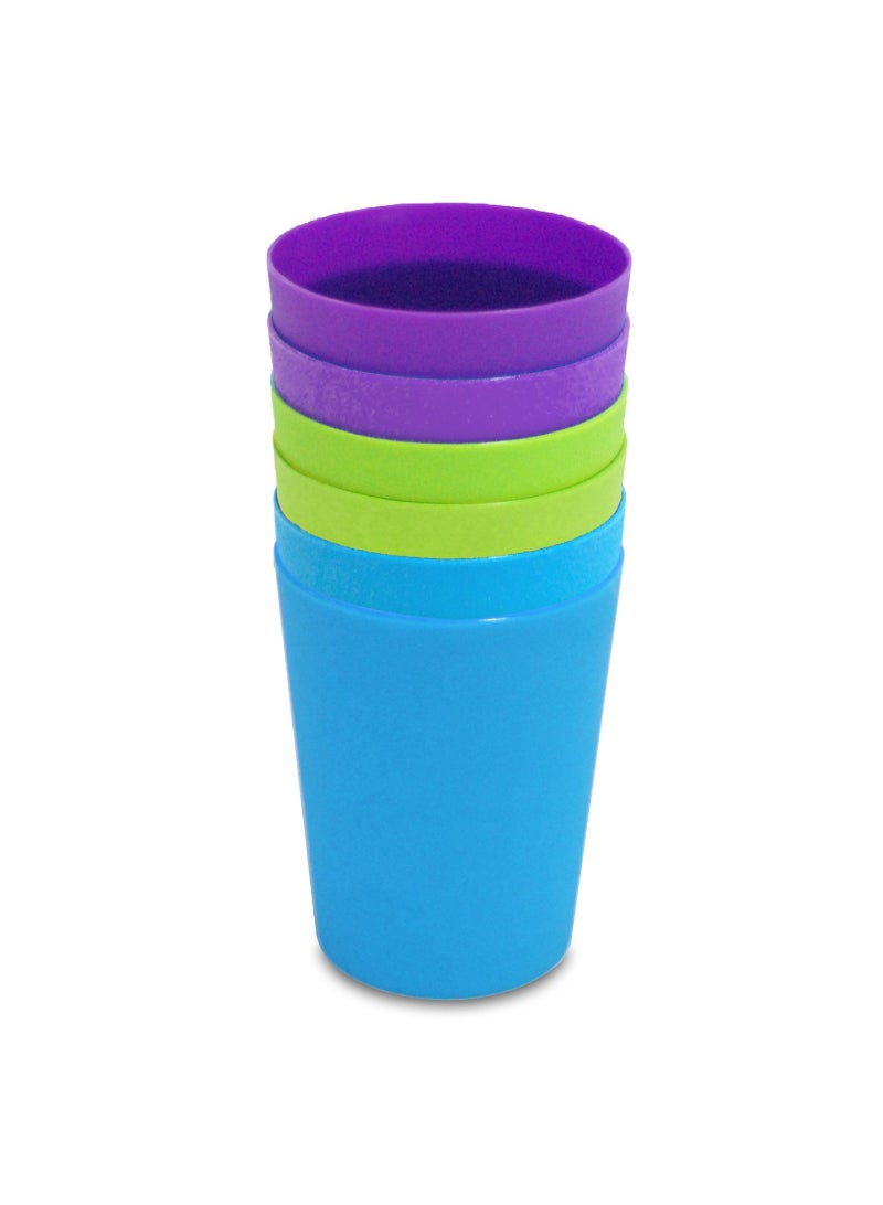 Bee Plastic Tumbler Set, 6 pcs, 10 oz, Multicolor,689-16
