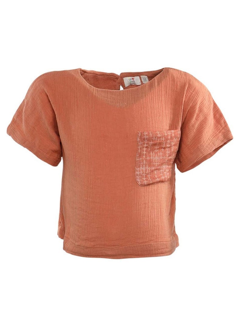 Bunai Bunai Root Collection Rust-colored Top TP07003  - Image 1
