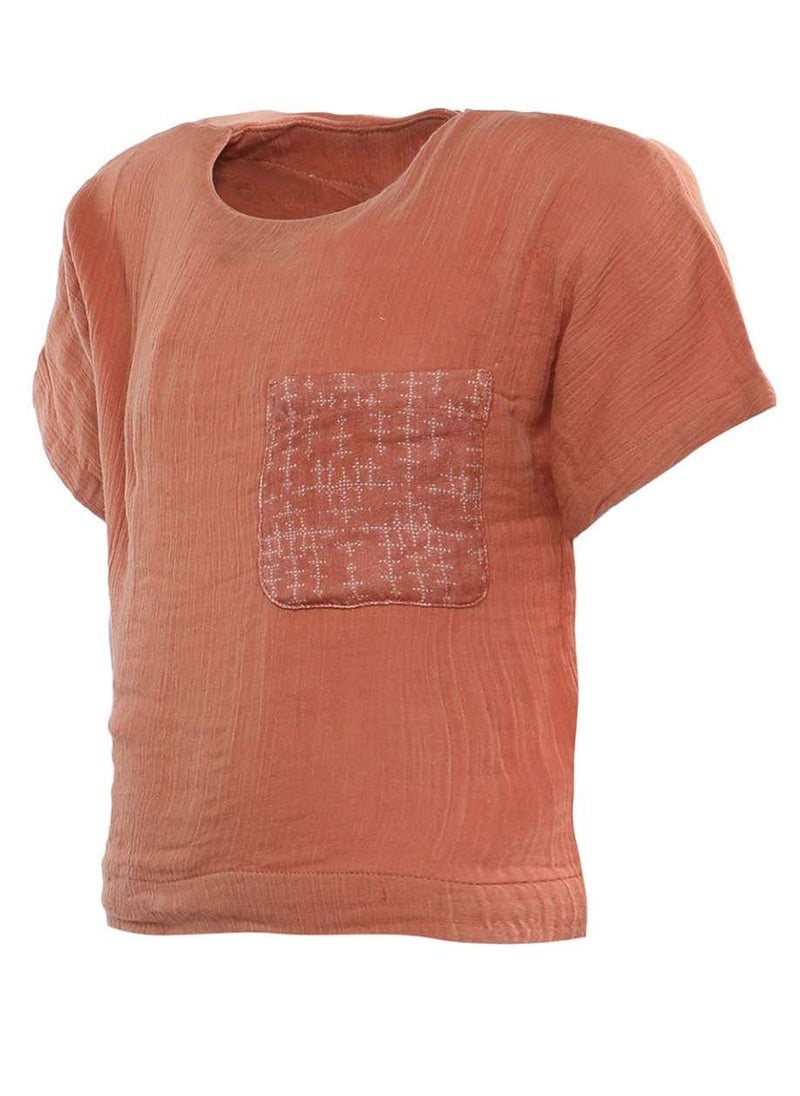 Bunai Bunai Root Collection Rust-colored Top TP07003  - Image 2