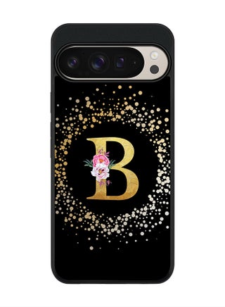 Custom Monogram Floral - B ( Black )