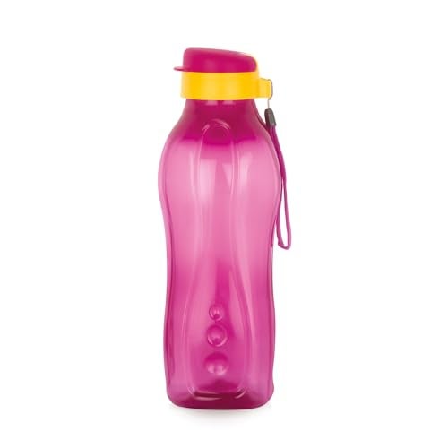 ATTRO Drinkware Gym 1.5-Liter BPA-Free Water Bottle with Leak-Proof Flip-Top Cap, Nylon Strap and Stylish Dark Pink Color for Daily Hydration - Image 1
