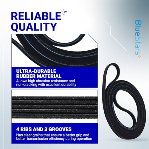 BlueStars Ultra Durable 661570 3387610 Dryer Drum Belt - Compatible with Whirlpool Kenmore - Replaces AP5983729 661570V 3389728 3393999 PS11722115 WED94HEXW0 WED94HEXW1 - Image 3