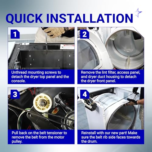 BlueStars Ultra Durable 661570 3387610 Dryer Drum Belt - Compatible with Whirlpool Kenmore - Replaces AP5983729 661570V 3389728 3393999 PS11722115 WED94HEXW0 WED94HEXW1 - Image 5