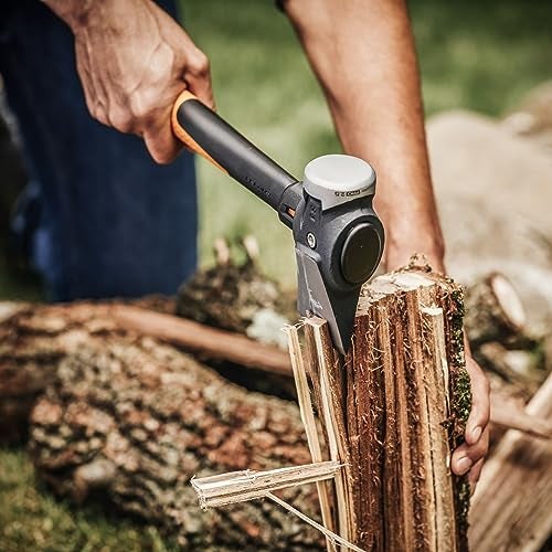 Fiskars Pro IsoCore Maul - 2.5-Pound Wood Splitter for Small Size Logs and Kindling with Shock-Absorbing Handle - Black/Orange - Image 2