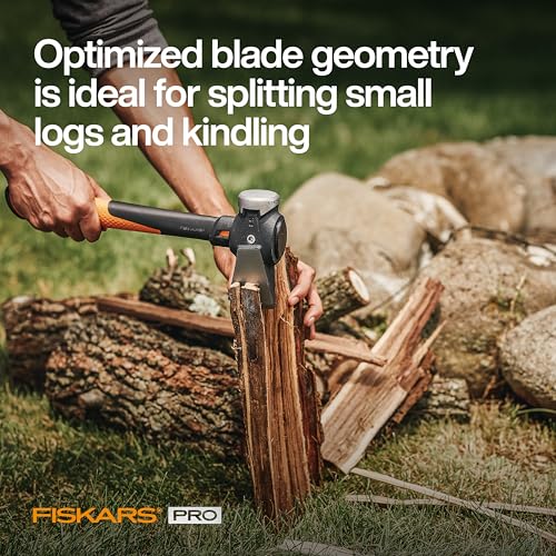 Fiskars Pro IsoCore Maul - 2.5-Pound Wood Splitter for Small Size Logs and Kindling with Shock-Absorbing Handle - Black/Orange - Image 4