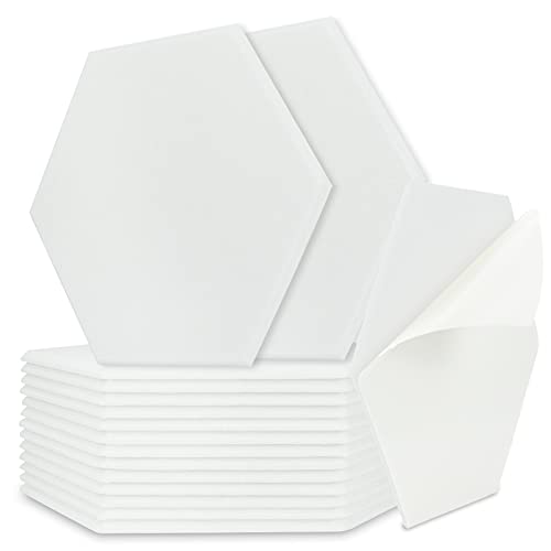 BXI Sound Absorber - 16 Pack Self-adhesive 14.2 X 12.3 X 0.4 Inches Acoustic Absorption Panels, Hexagon Sound Absorbing Panels for Wall and Ceiling Acoustic Treatment - Image 1