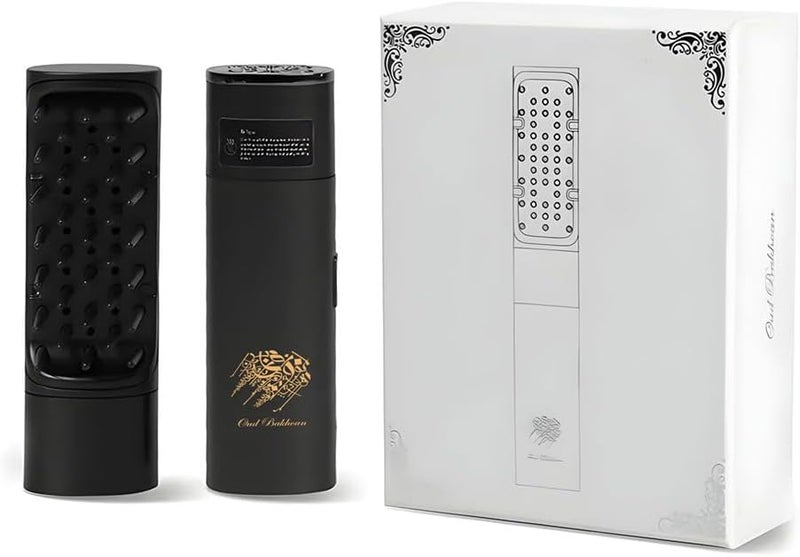Electric Oud Hair Comb Diffuser – Portable Rechargeable Incense Burner for Bakhoor & Oud – USB Aromatherapy Tool – Compact Size 11cm – Arabic Scent Comb - Image 2