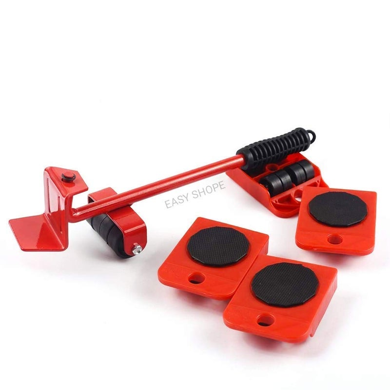 RIGJAK Furniture Lifter Mover Tool Set with Furniture Lifting ToolFurniture Mover Lifter Heavy Load Moving Wheels for Furniture Household Furniture Lifter and Rollers Set for Home Appliance - Image 1