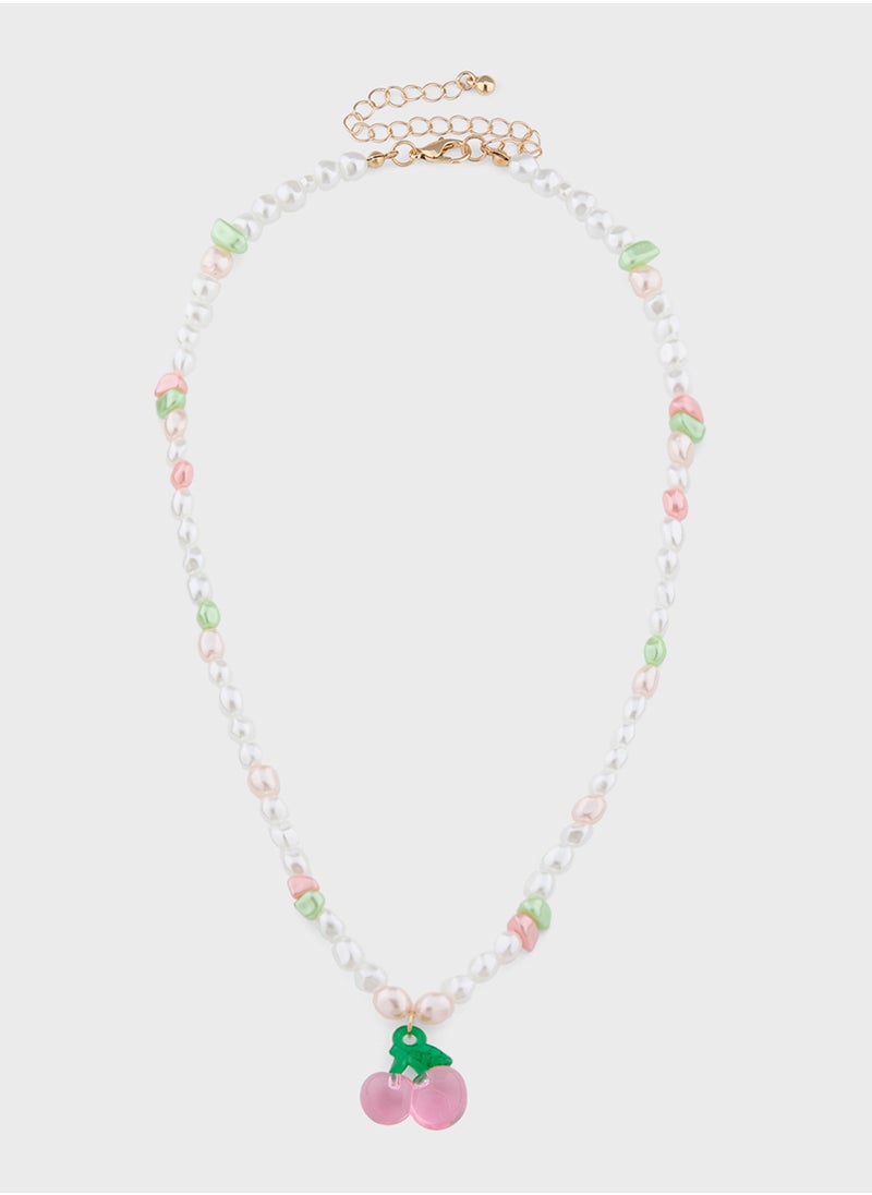 Ginger Pearl Pendant Necklace  - Image 1