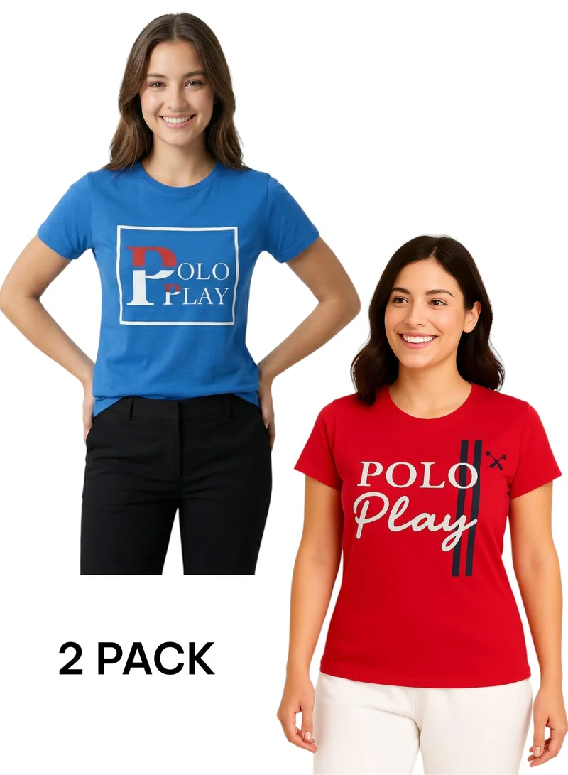 Polo Play Multipack Graphic Print T-Shirt for WOMEN