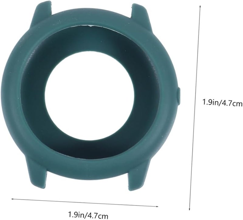 Artibetter 2pcs Silicone Protective Case for Xiaomi Watch Lightweight Design Dark Green Black - Image 3