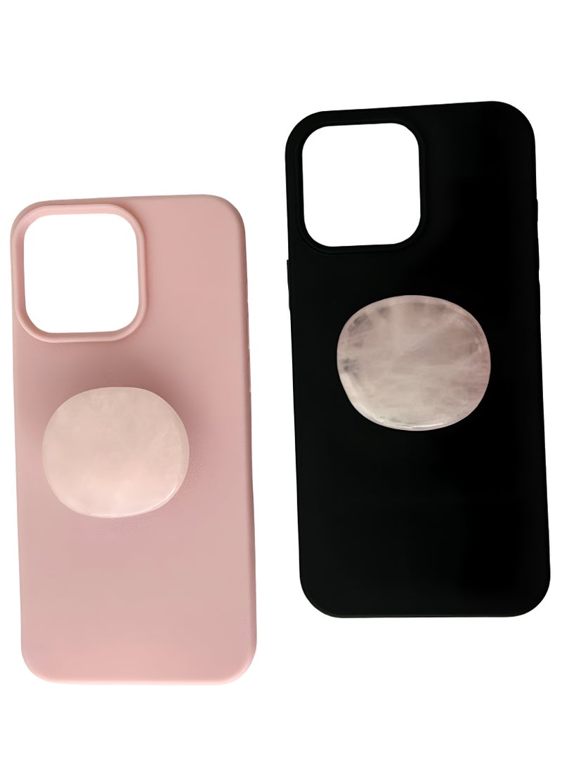 Eminence Voyager Marble Stone Phone Grip | Natural Stone Adhesive Phone Grip and Stand, Compatible with all phones and tablets  - Image 5